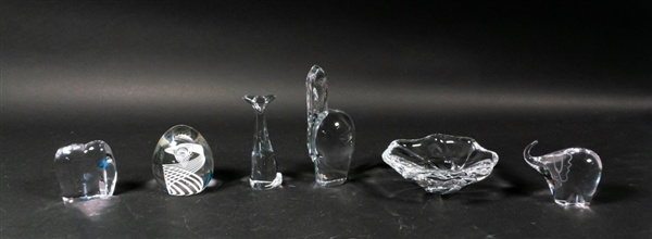 Grouping of Art Glass Steuben Baccarat Kosta
