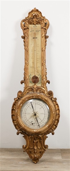 Carved Giltwood French Barometer