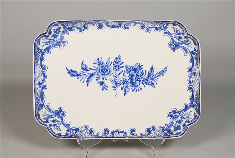 Tiffany & Co. Tiffany Delft Porcelain Platter