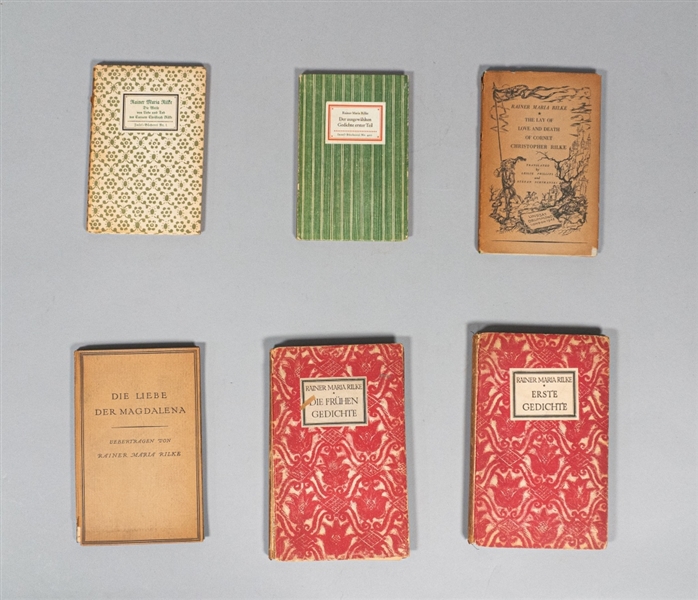 6 Volumes of Poems by Rainer Maria Rilke