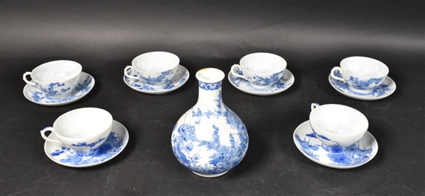 13 Piece Japanese Porcelain Tea Service