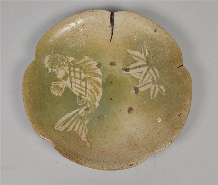 Japanese Celadon Pottery Charger