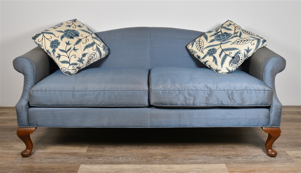 English Style Blue Sofa