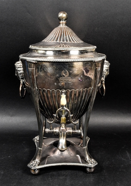 English Neoclassical Silverplate Coffee Urn