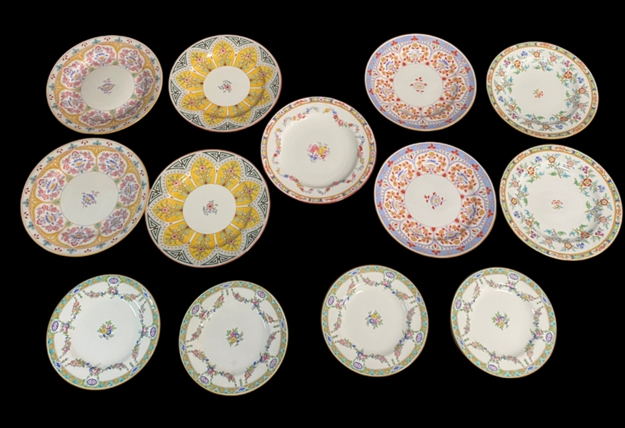 13 Mintons Porcelain Plates