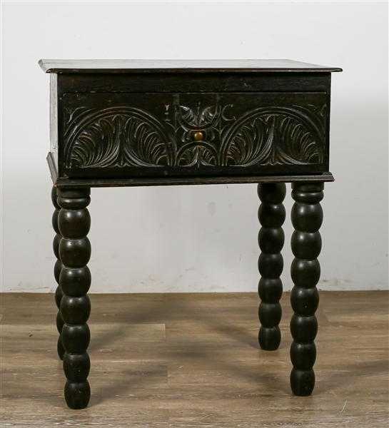 Carved Jacobean Side Table