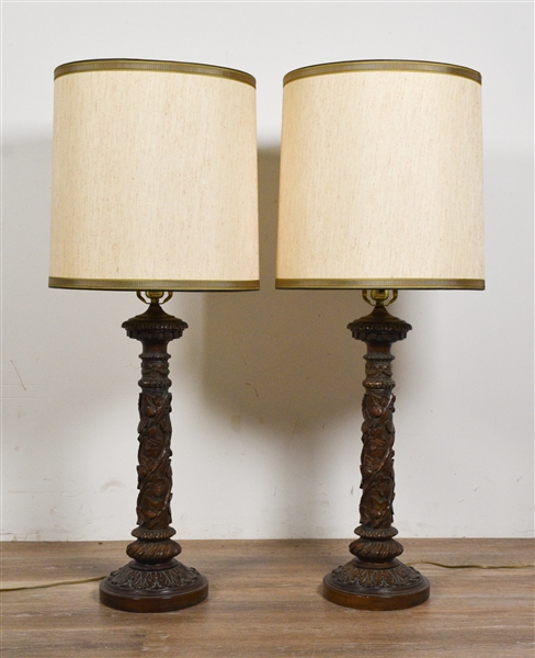 Pair of 20th Century Paul Hanson Table Lamps