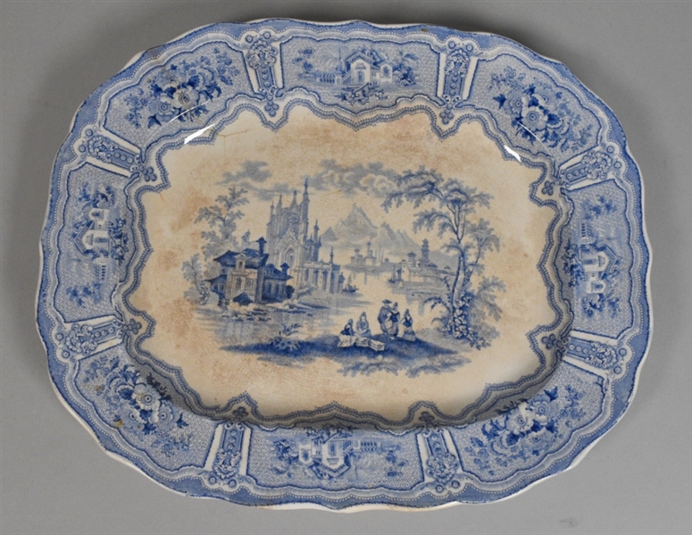 19th Century Robert Cochran & Co Pottery Platter