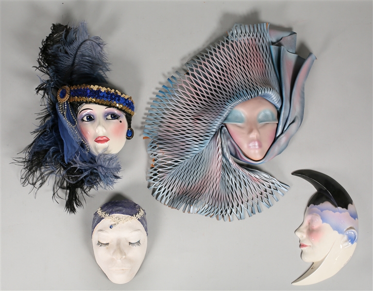 4 Mask Sculptures