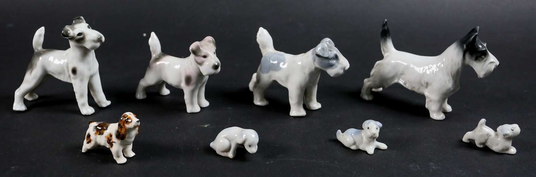 8 German Porcelain Dogs